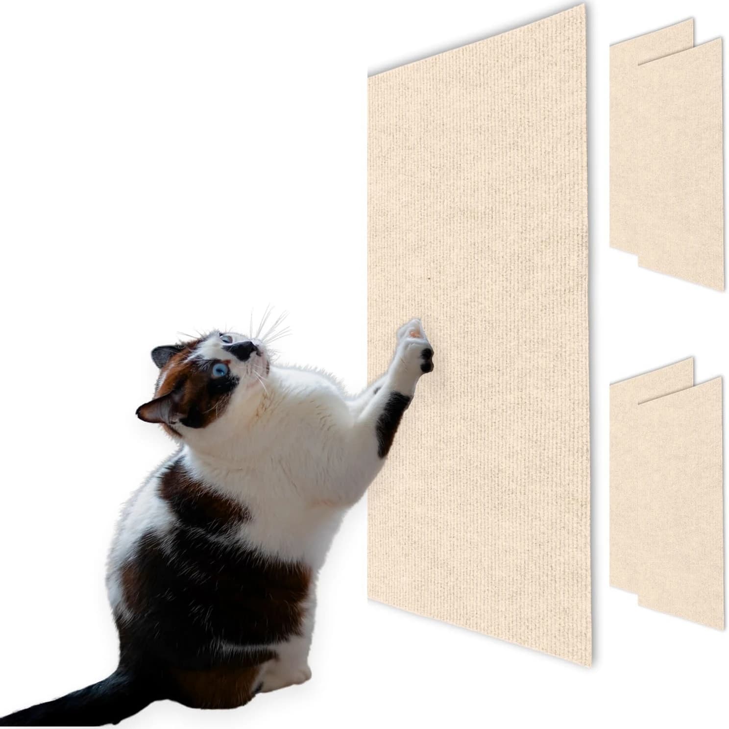 Tappetini autoadesivi per gatti 30x30 cm Tappeti per gatti Tappeti antigraffio per gatti Sostituzione per alberi per gatti Mobili da parete per divani Tappetini protettivi
