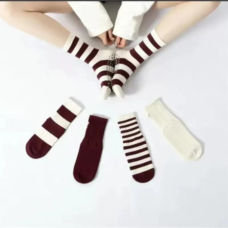 1/5 Paia di Calzini Professionali Antiscivolo per Yoga da Donna, Calze da Pilates e Fitness, Calzini Antiscivolo per Danza per Adulti, Sport Indoor