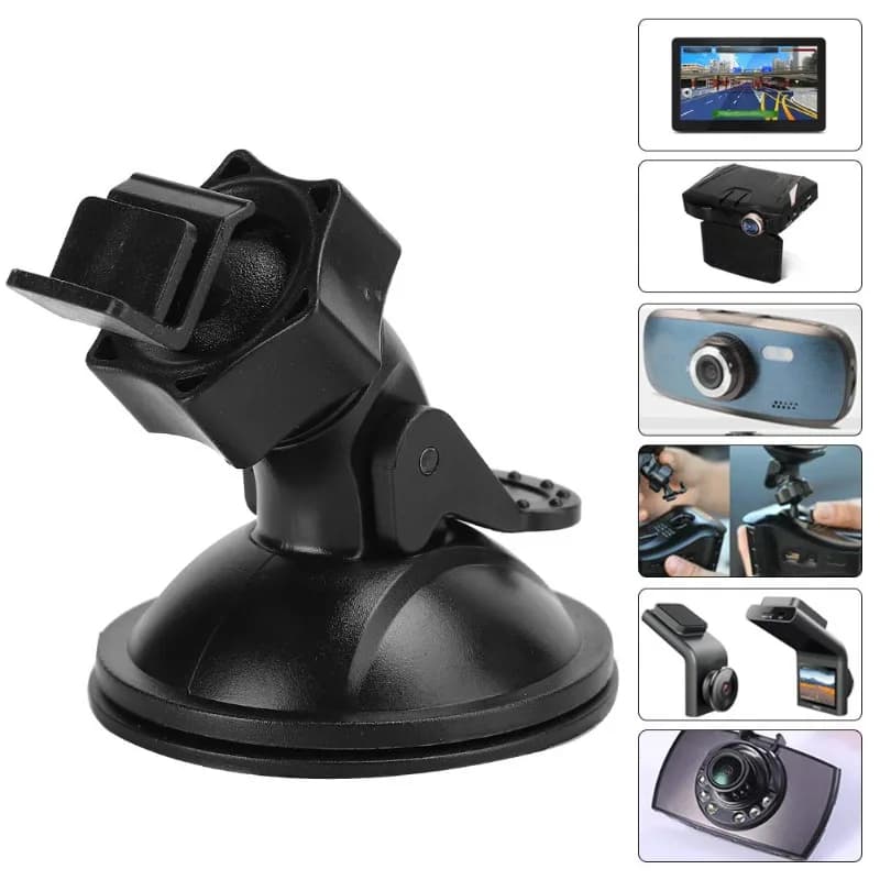 Staffa per registratore per auto Universale Giunto rotante da 360 gradi Base a ventosa per vuoto in silicone Ventosa per registratore per auto 2025 Nuovo