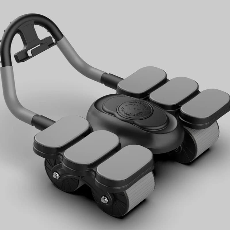 Healthy Abdominal Wheel, Multi Functional Abdominal Trainer for Weight Loss Ab Rollers Portable Fitness Equipment Body Building