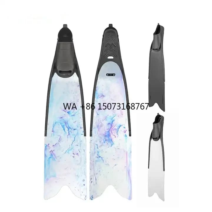 Hot Selling Silicone Material Professional Scuba Diving Apnea Snorkeling Equipment Long Blade Pins