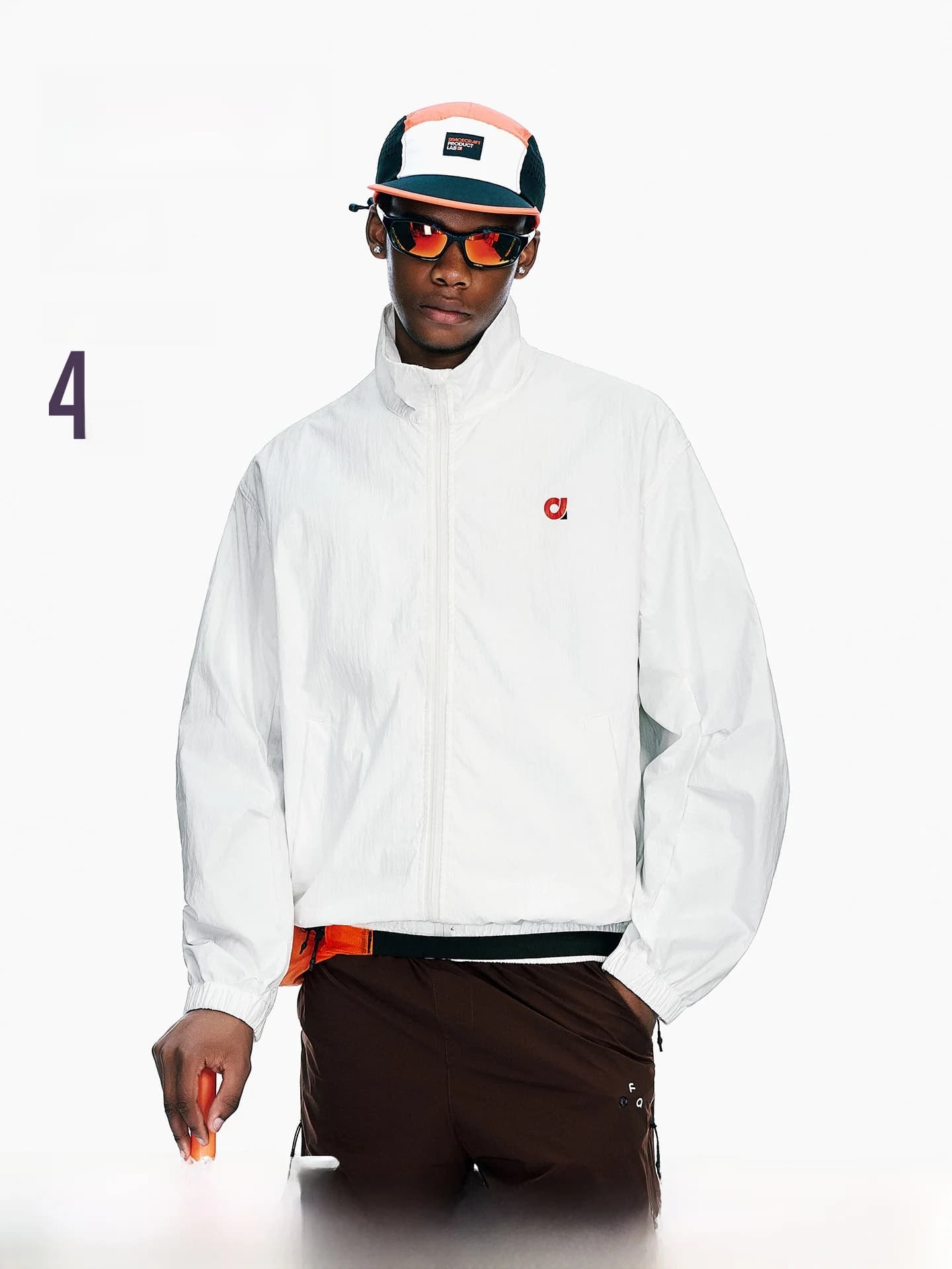 ARTANNIE Men's Outdoor Sporty Jacket Stand Collar Waterproof Summer Cool Feeling Long Sleeve Zipper Closure Casual Outerwear