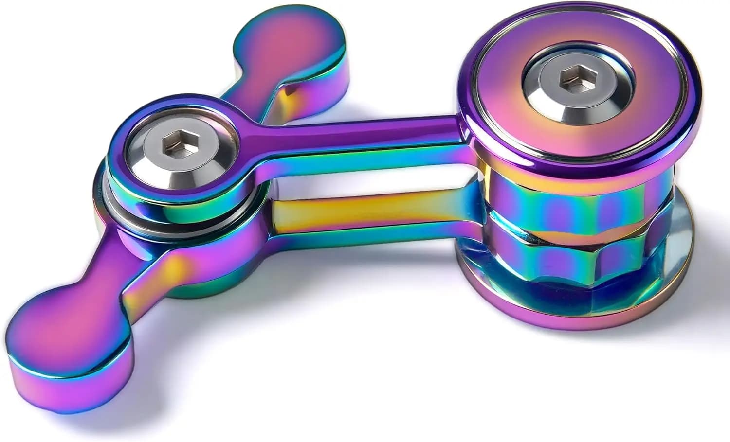 Fidget Spinner per Adulti, Giocattolo da Scrivania Silenzioso in Metallo, Gadget Rilassante per Ufficio, Regalo per Adolescenti