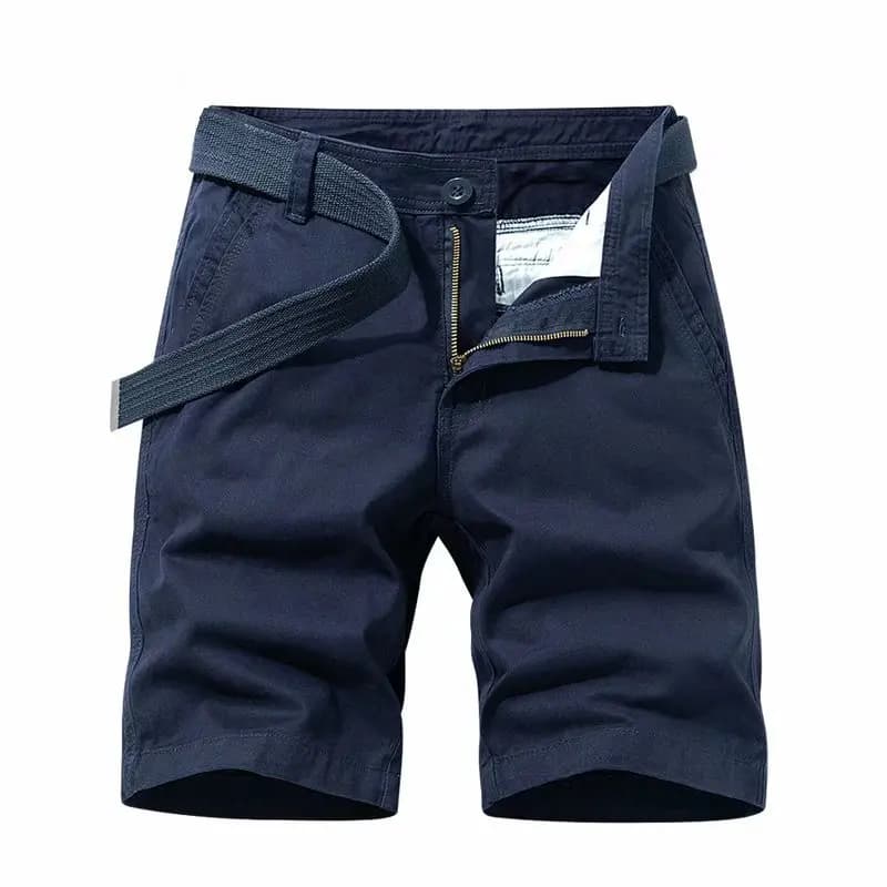 Men's Casual Workwear Shorts Summer Trendy Loose Fit Five-Quarter Pants Straight Leg Outerwear Youthful Energy Style