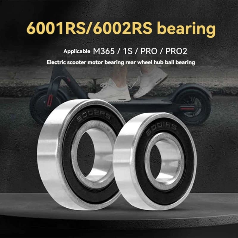 Y49A-2PCS High Speed Precision Bearing For M365 Pro 1S Pro 2 All Electric Scooter Rear Wheel Hub Ball Bearings 6001RS /6002RS