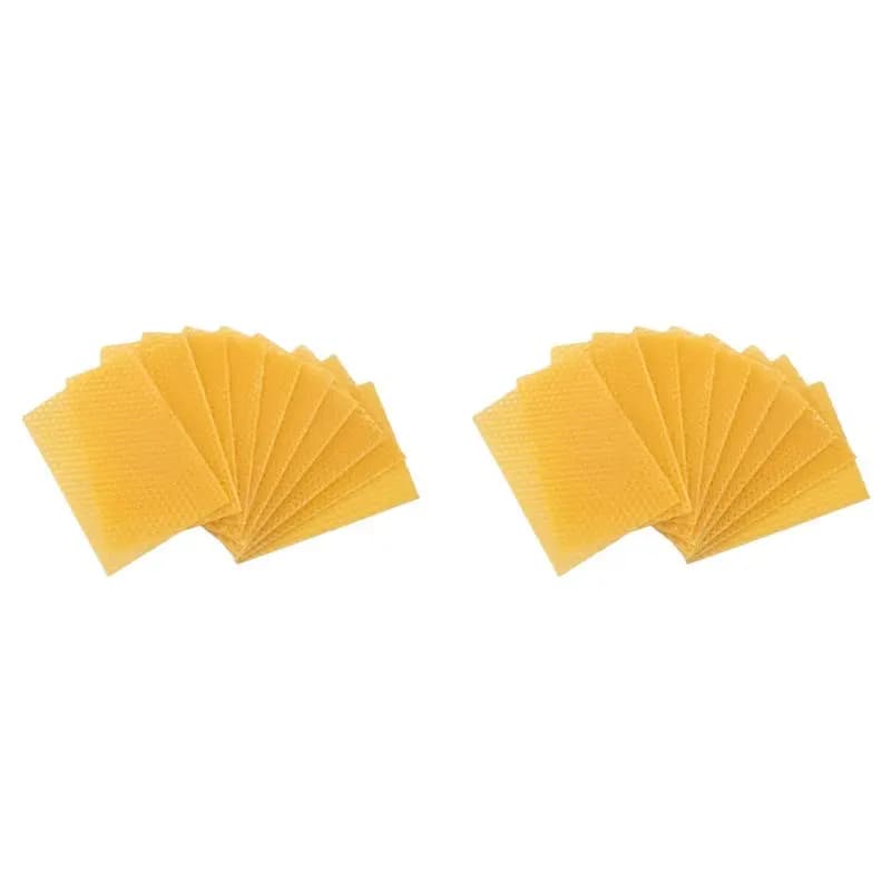 【Ship Within 20 Pieces 100% Natural Beeswax Candle Making Kit, Honeycomb Texture DIY Beeswax Candle Craft Set