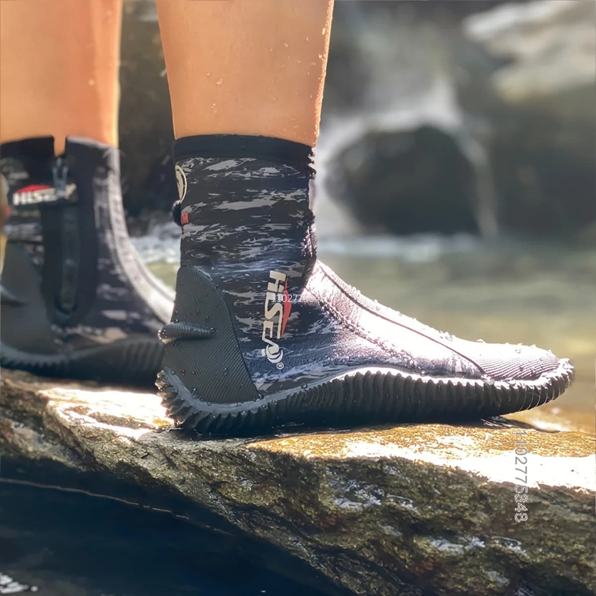 5mm Snorkeling Women's Snorkeling Diving Boots Rubber Boots with Non-slip Sole Swimming Hinge Surf Fishing Trekking Shoes