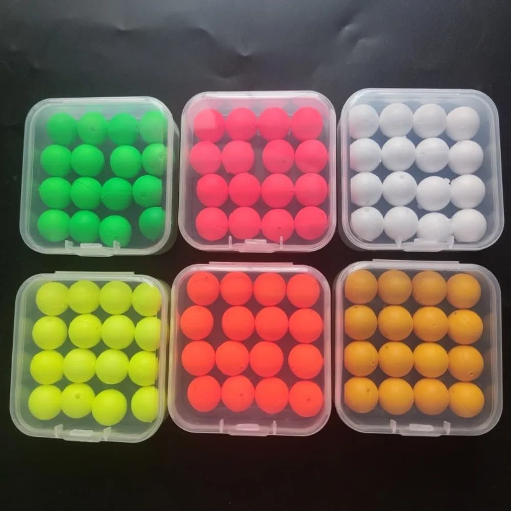 Nuovo 16 pz 12mm Esca per la pesca alla carpa Boilie Zig Rig Carpa Capelli Zig Rig Metodo Pop Up Boilies Galleggiante Artificiale Falso Richiamo Metodo Feeder