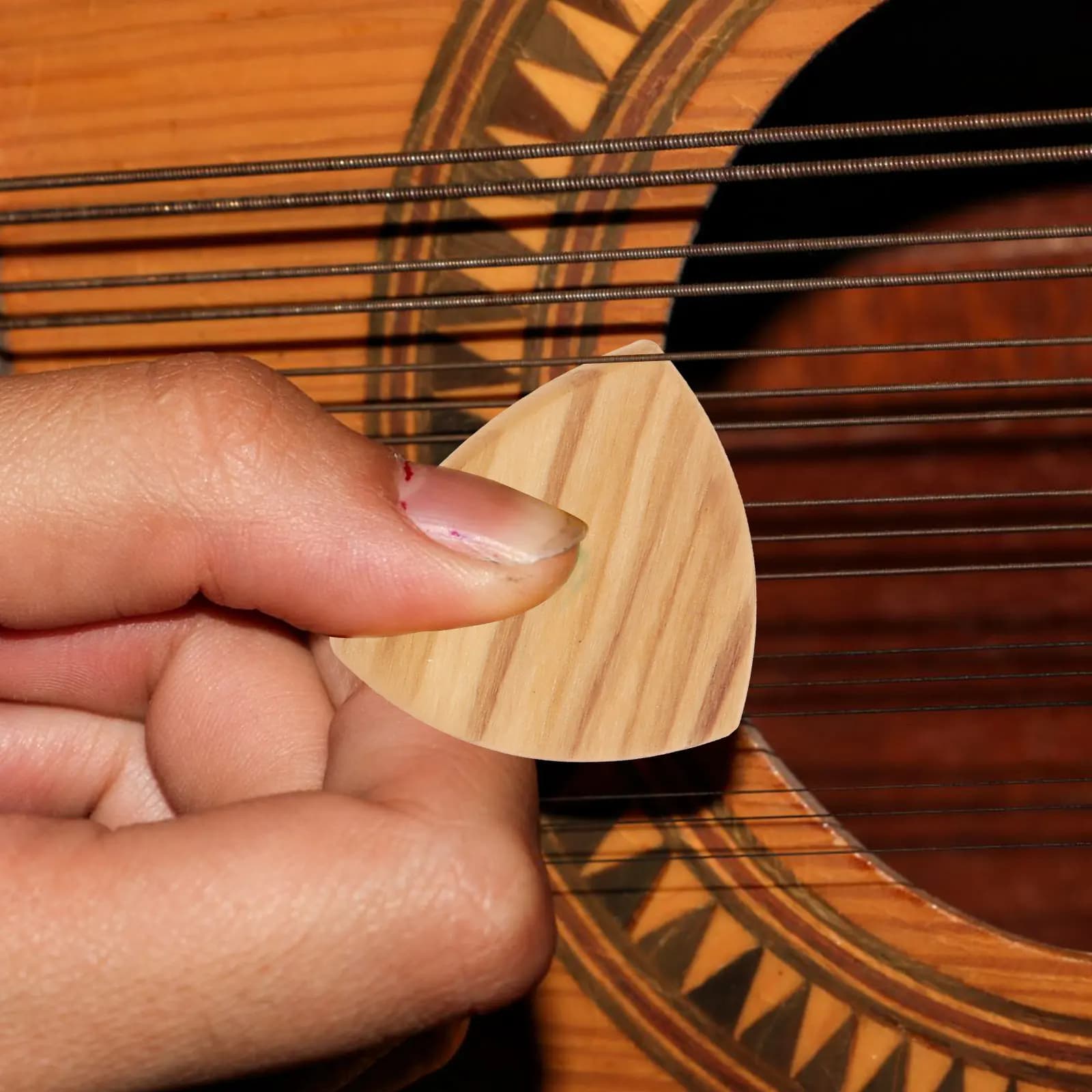 Set Porta Plettri per Chitarra in PU, Organizzatore Portatile per Plettri per Chitarra Acustica, Elettrica e Basso, Regalo per Principianti e Insegnanti