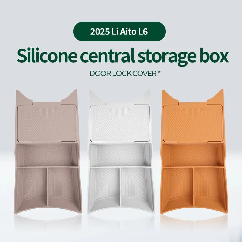 Scatola portaoggetti in silicone per console centrale auto, adatta per il vano portaoggetti inferiore della console centrale Ideal I6, accessori di protezione interni