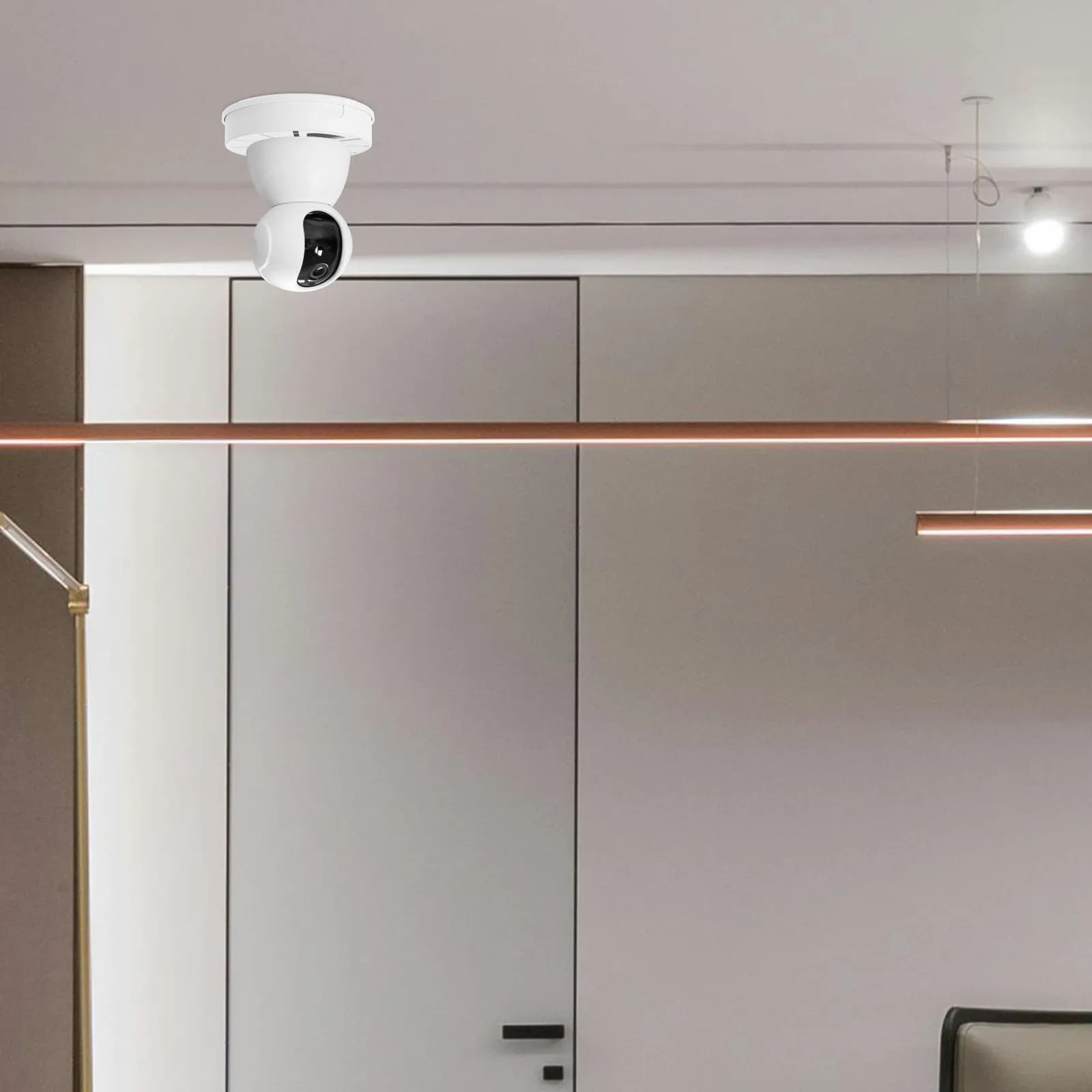 Scatola di giunzione compatta per telecamera di sicurezza, copricavo da soffitto per la gestione dei cavi della telecamera dome, scatola protettiva