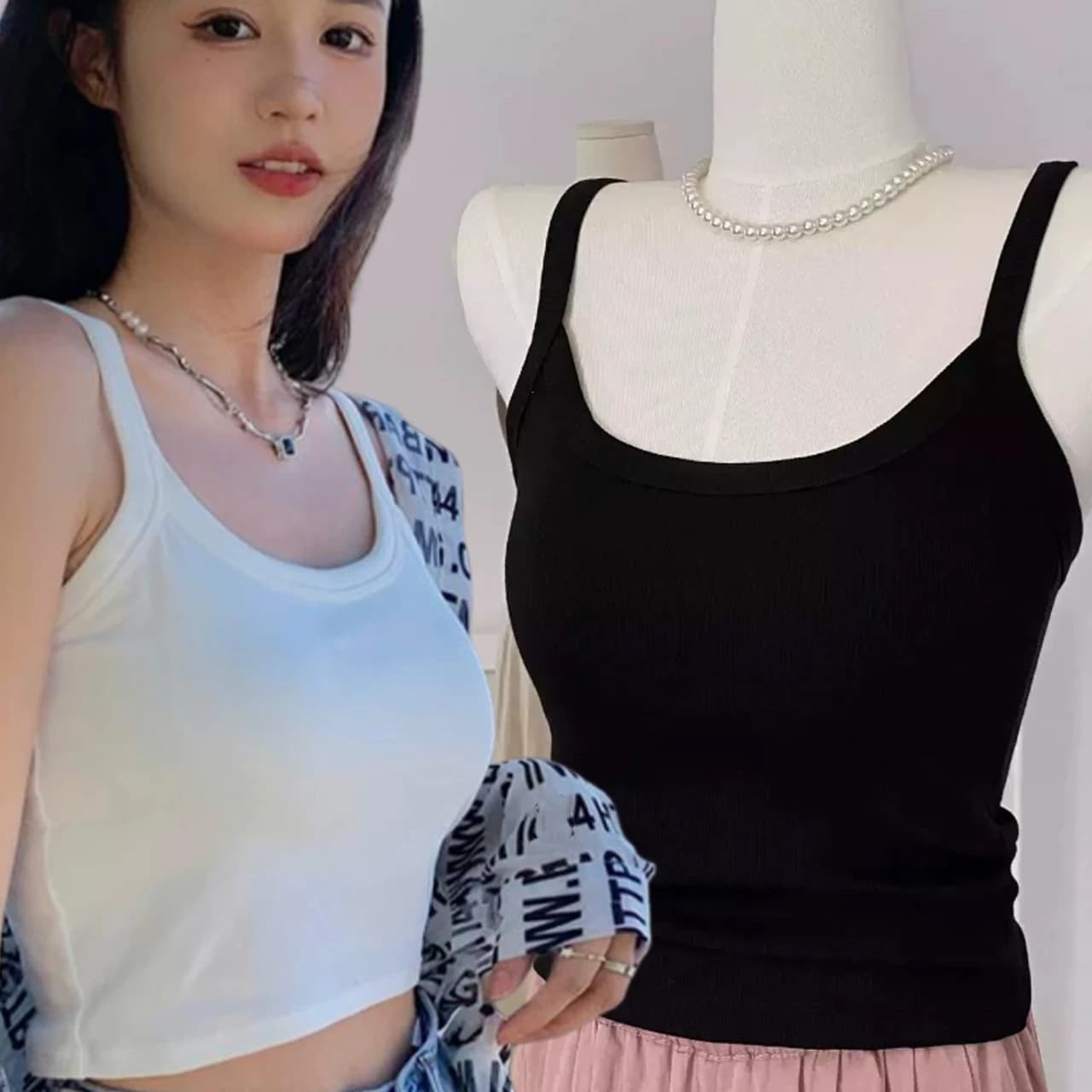 Canotta sportiva da donna con reggiseno integrato, intimo e top con imbottitura, stile sexy.