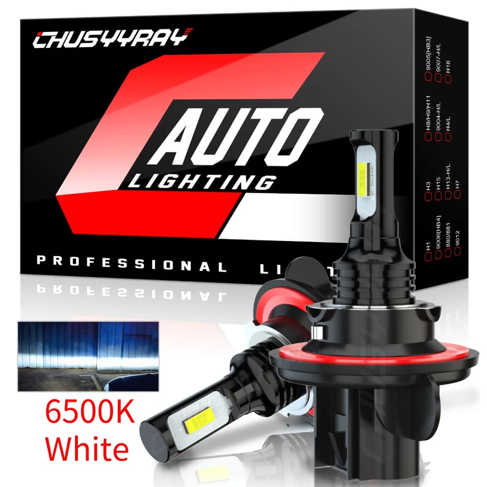 2PCS H13 9007 9008 9004 Lampadine per fari a LED 50000LM 6000K Canbus No Error IP67 Raffreddamento senza ventola impermeabile 50000 ore Plug & Play