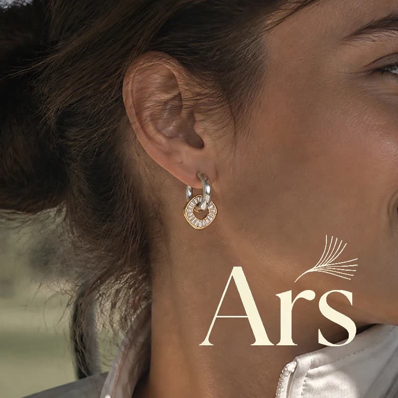 Ars Stainless Steel Drop Earrings for Women 18k Gold Plated Hoop Huggie Earring Non Tarnish Dangle Earrings Fashion Jewelry