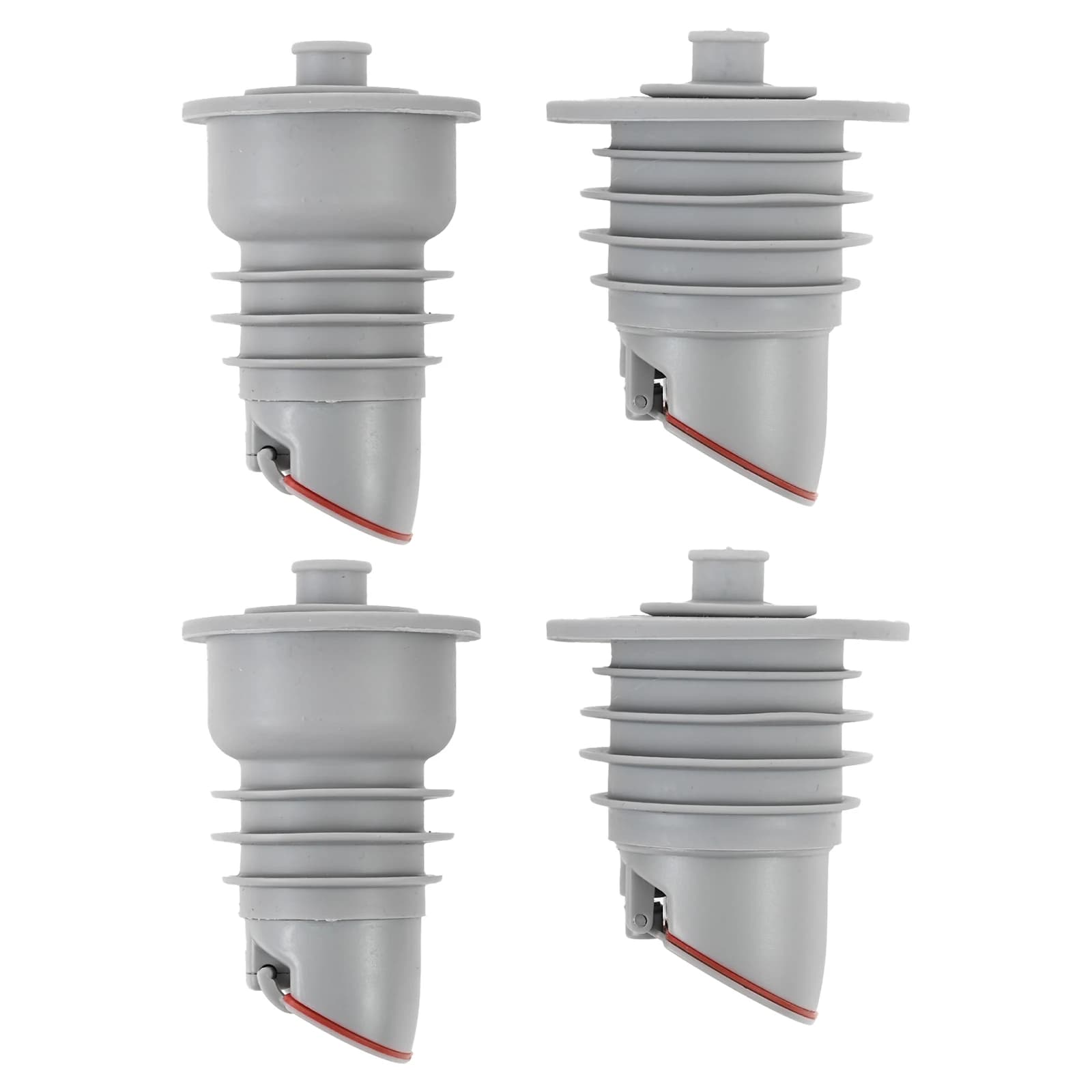 2 Pieces Silicone Mat for Bath and Kitchen Discharge Tubes, Anti-Odor Connector for Washing Machine and Floor Discharge