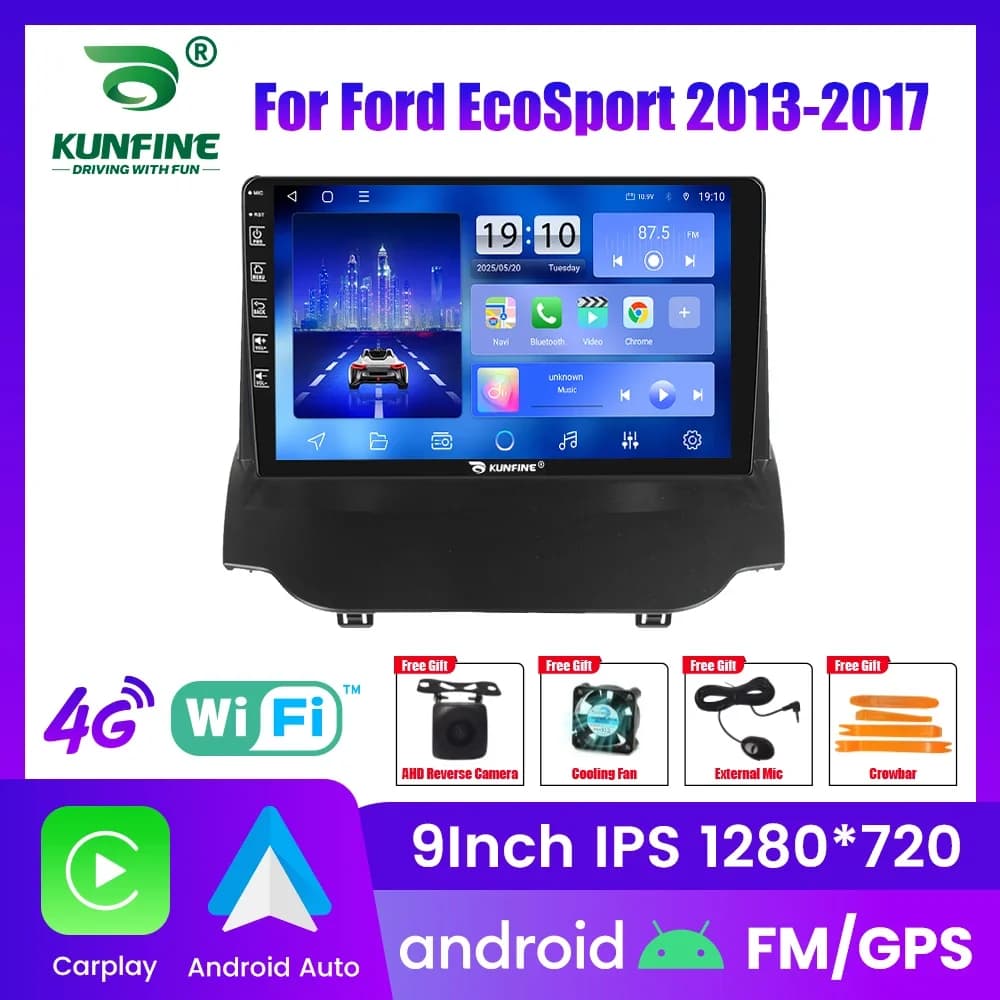 Autoradio Android per Ford Ecosport 2013-2017 Navigazione GPS Lettore video multimediale Carplay Android Auto Stereo