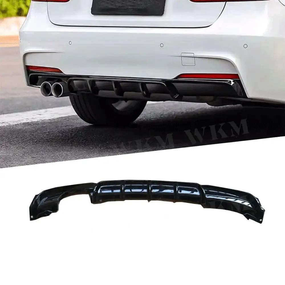 JIACHE ABS Rear Diffuser Bumper lip For BMW 3 Series F30 M Sport Sedan 2012-2017 Gloss Black Matte Black Rear Lip Spoiler