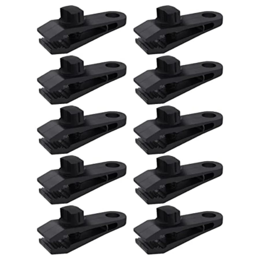10 Pcs Heavy Duty Tarp Clips Shark Tent Fasteners Clips Holder for Car Covers, Outdoor Camping, Awnings, Swimming Pool Covers B