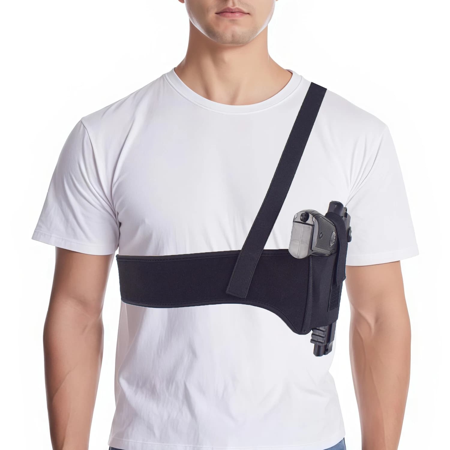 Multi-functional shoulder tactical mesh under the outer arm