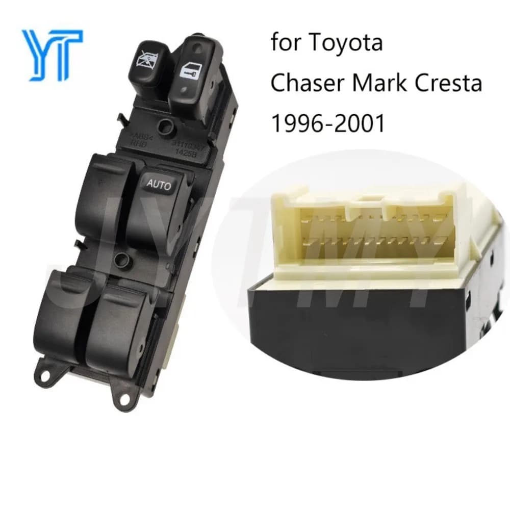 Interruttore Elettrico Finestrino Anteriore Destro RHD per Toyota Chaser Mark Cresta JZX100 1996-2001, Accessori Auto
