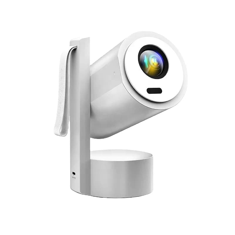 Proiettore HD Portatile R3P Mini, Home Theater LED 1080P, WiFi 6, Batteria Integrata da 15000mAh, Altoparlanti Surround 3D