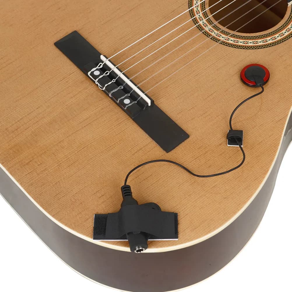 Pickup Acustico Senza Foratura per Chitarra, Violino, Ukulele - Pickup Piezoelettrico per Performance dal Vivo e Registrazioni con Suono Nitido