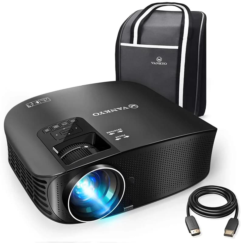 Portable 1080P Movie Projector 15000LMS Video Home Theater 200" Display