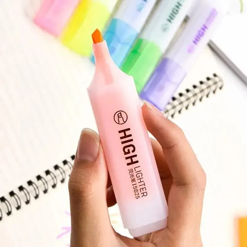 Evidenziatore colorato Deli, pennarello fluorescente ad asciugatura rapida, strumento per disegno artistico, forniture per scuola e ufficio, regalo di cancelleria per studenti