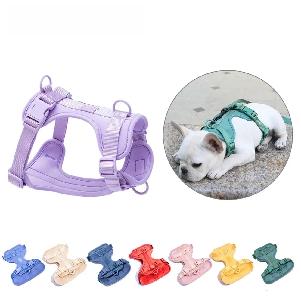 Dog Harness No Pull Adjustable Breathable Soft Fashion Reflective Vest Small Medium Dogs Cats Outdoor Walking Training Hot New