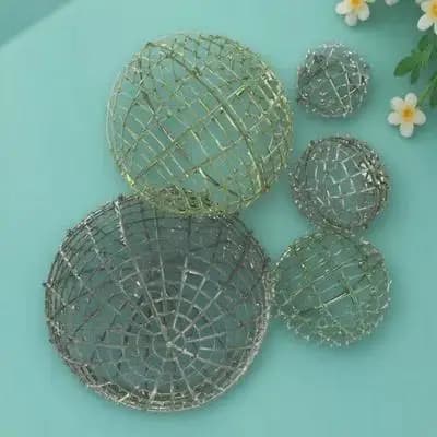 5 Pezzi Gabbia di Supporto per Composizioni Floreali a Sfera, Struttura in Plastica Robusta per Piante Artificiali, Decorazione Casa, Ufficio, Negozio