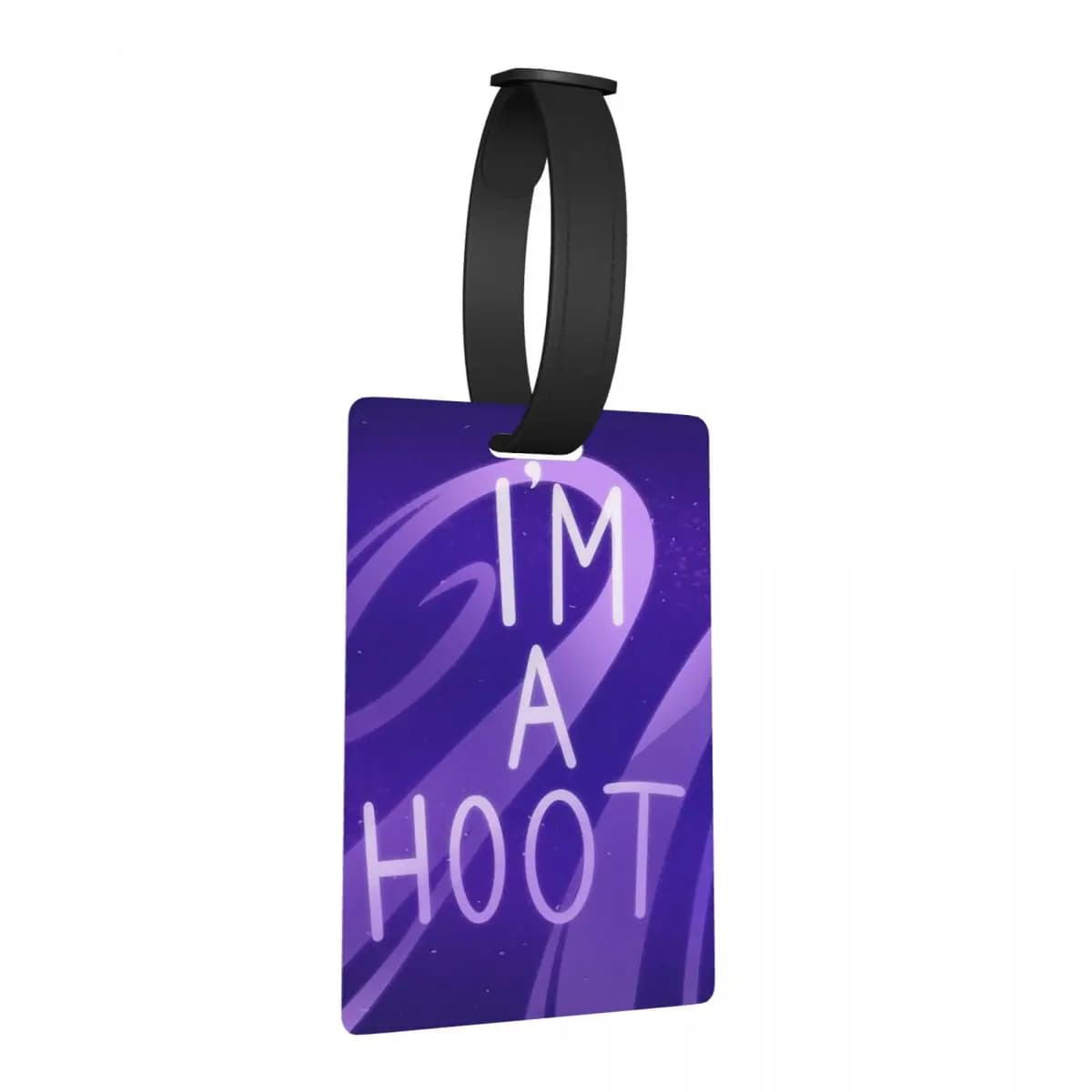 Etichetta per Bagagli Helluva Boss Stolas 'I'm A Hoot', Accessori per Valigie, Targhetta da Viaggio, Porta Etichetta con Nome e Indirizzo