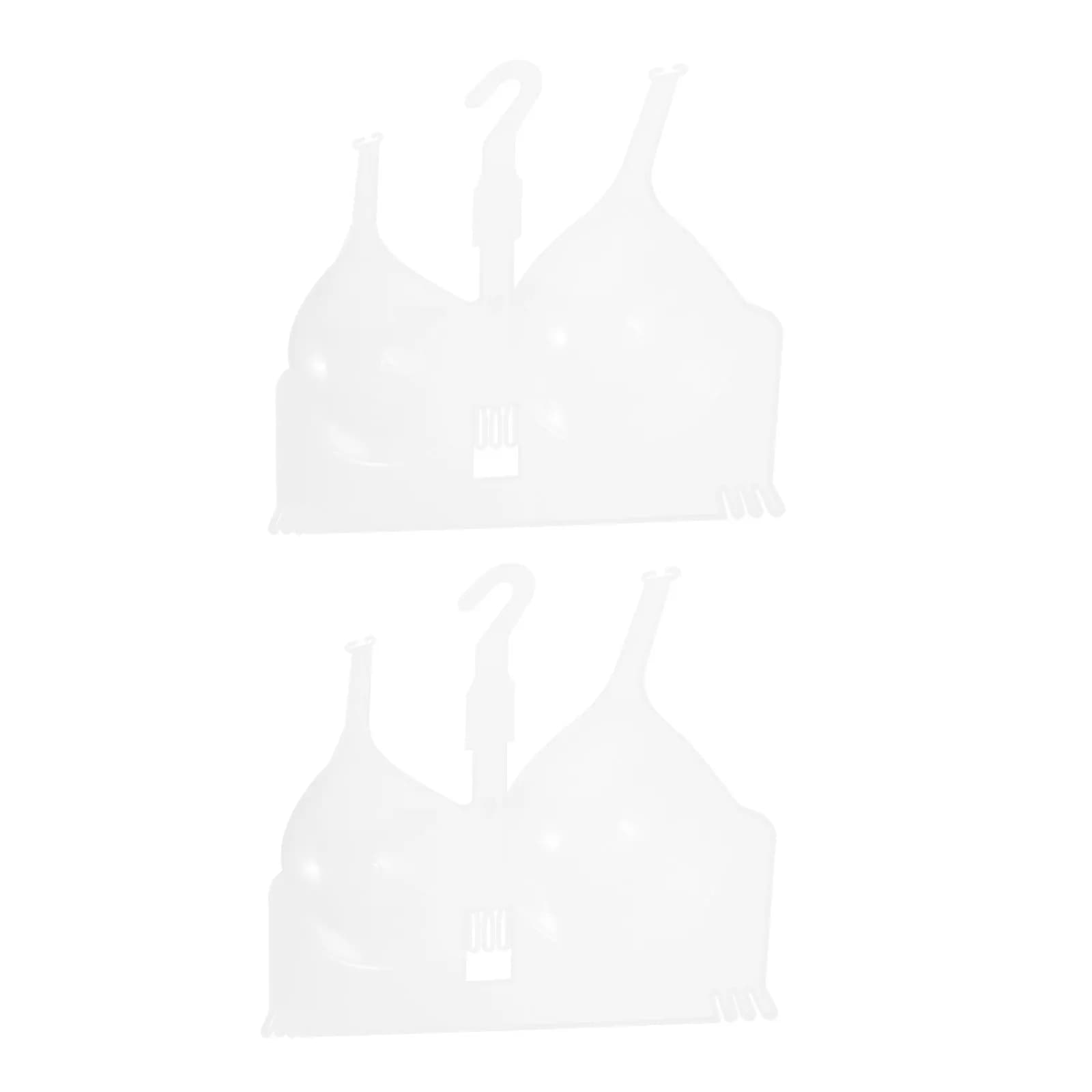 2Pcs Bra Display Mannequin Women Underwear Hanging Plastic Sturdy for Clothes Store Shop Exhibition Bra Hanger Mannequin