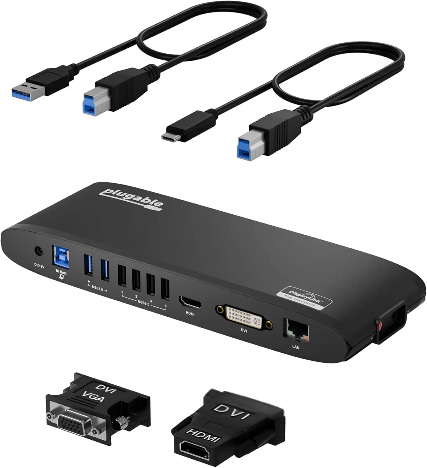 Docking station universale USB 3.0 per laptop con doppia HDMI, Ethernet, audio e 6 porte USB