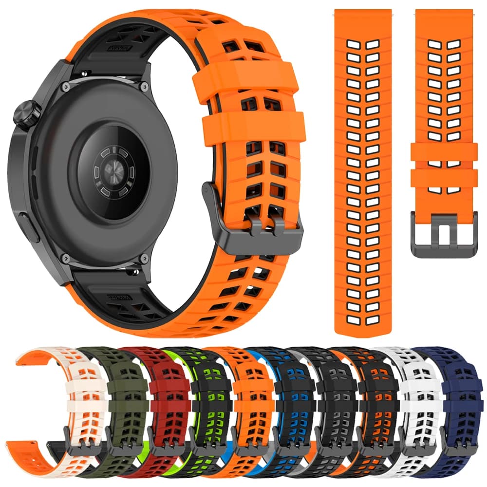22mm Silicone Watch Strap For SUUNTO VERTICAL 2 Bands For SUUNTO 5 9 PEAK PRO DLC/RACE RUN/Race 2 S/OCEAN Sports Breathable Band
