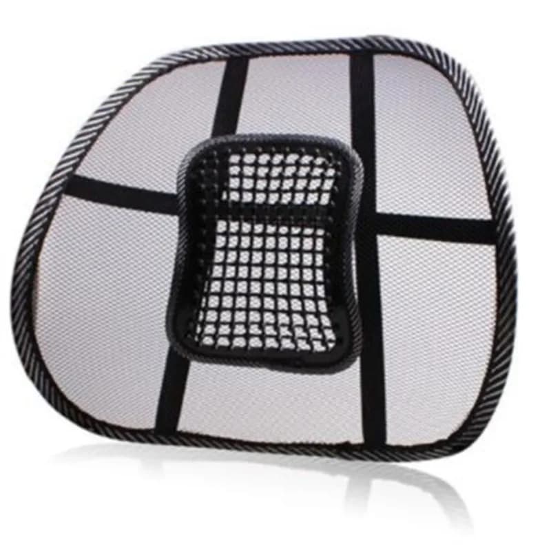 Cuscino di supporto lombare in rete traspirante, elastico, per auto, sedia da ufficio, protezione per la schiena e la vita, per guidatori.