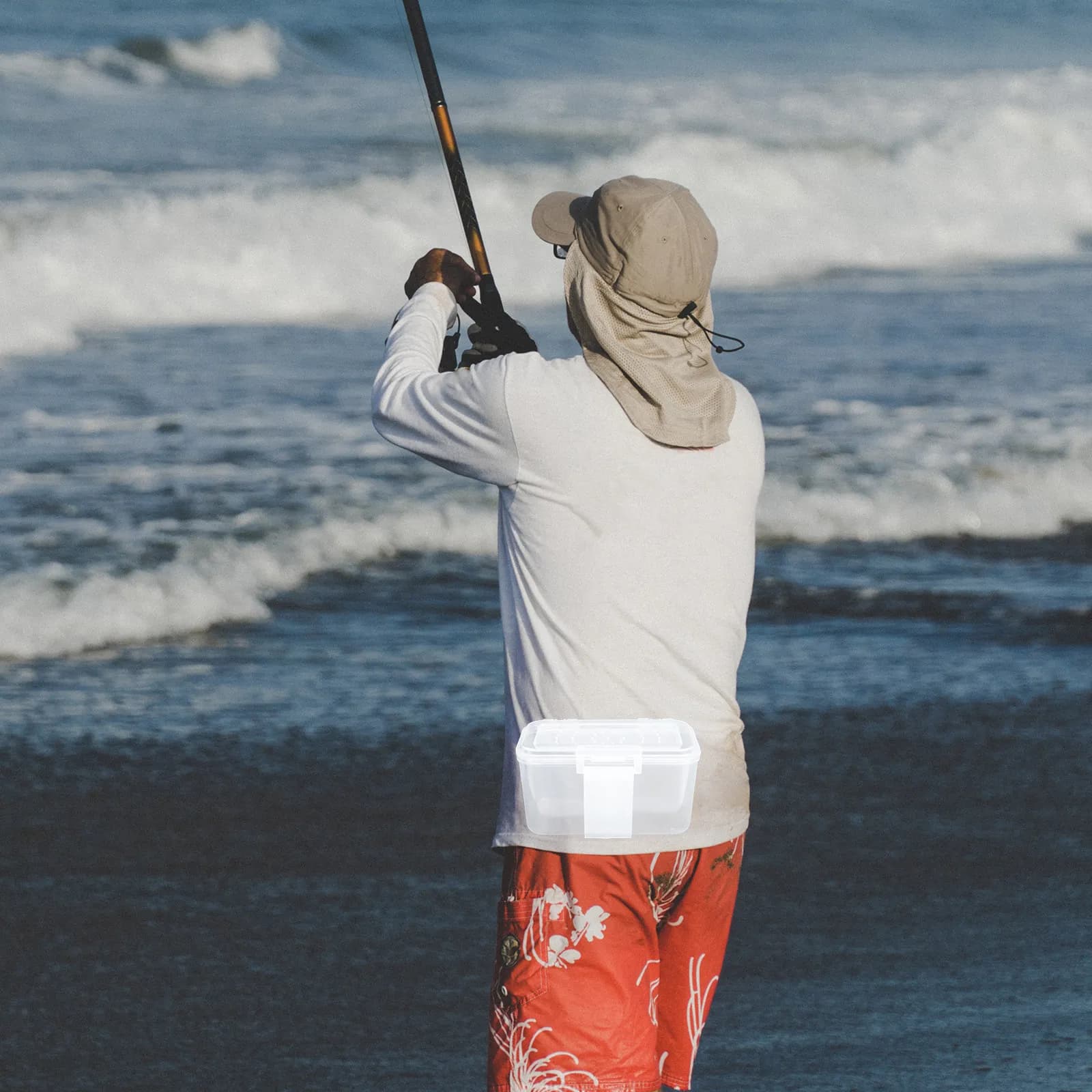 Set di 3 Scatole Professionali per Attrezzatura da Pesca, Organizzatore Multifunzione per Accessori, Contenitore Traslucido Durevole per Esche