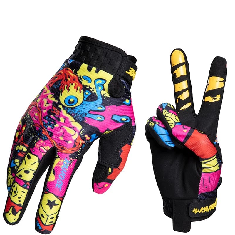Guanti da corsa per motocross Moto BMX Outdoor Uomo Off Road Moto Guanti da mountain bike Guanti da competizione per ciclismo X