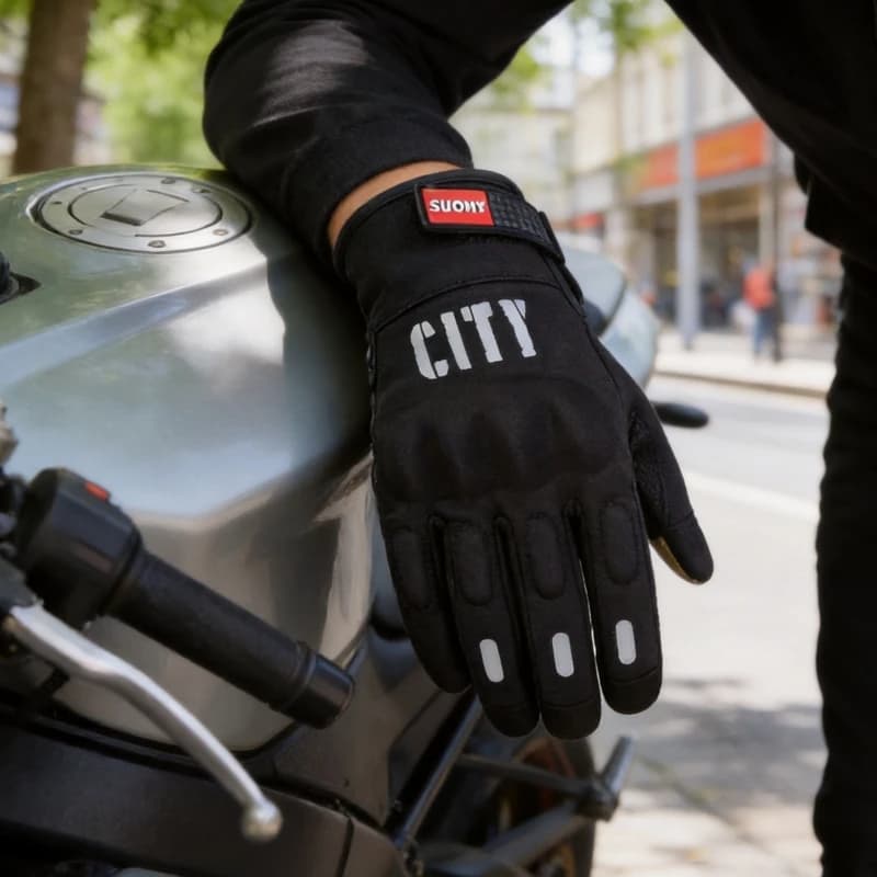 SUOMY Spring Autumn Motorcycle Gloves Touch Screen Motorcross Waterproof Windproof Protective Gloves Guantes Moto Luvas XXL