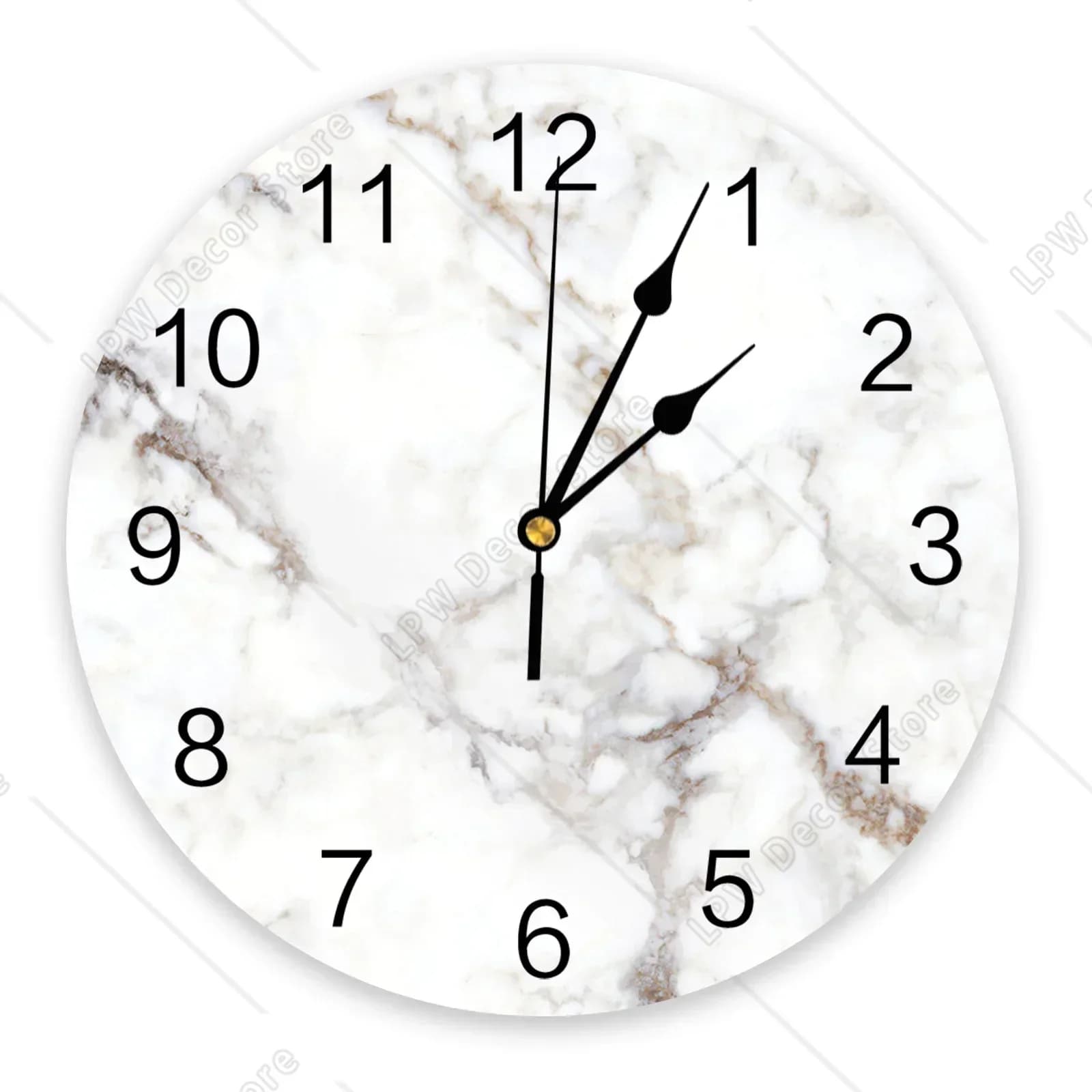 Wall clock in marble agate Modern design Living room decoration Kitchen clock Mute wall clock Interior decoration for home