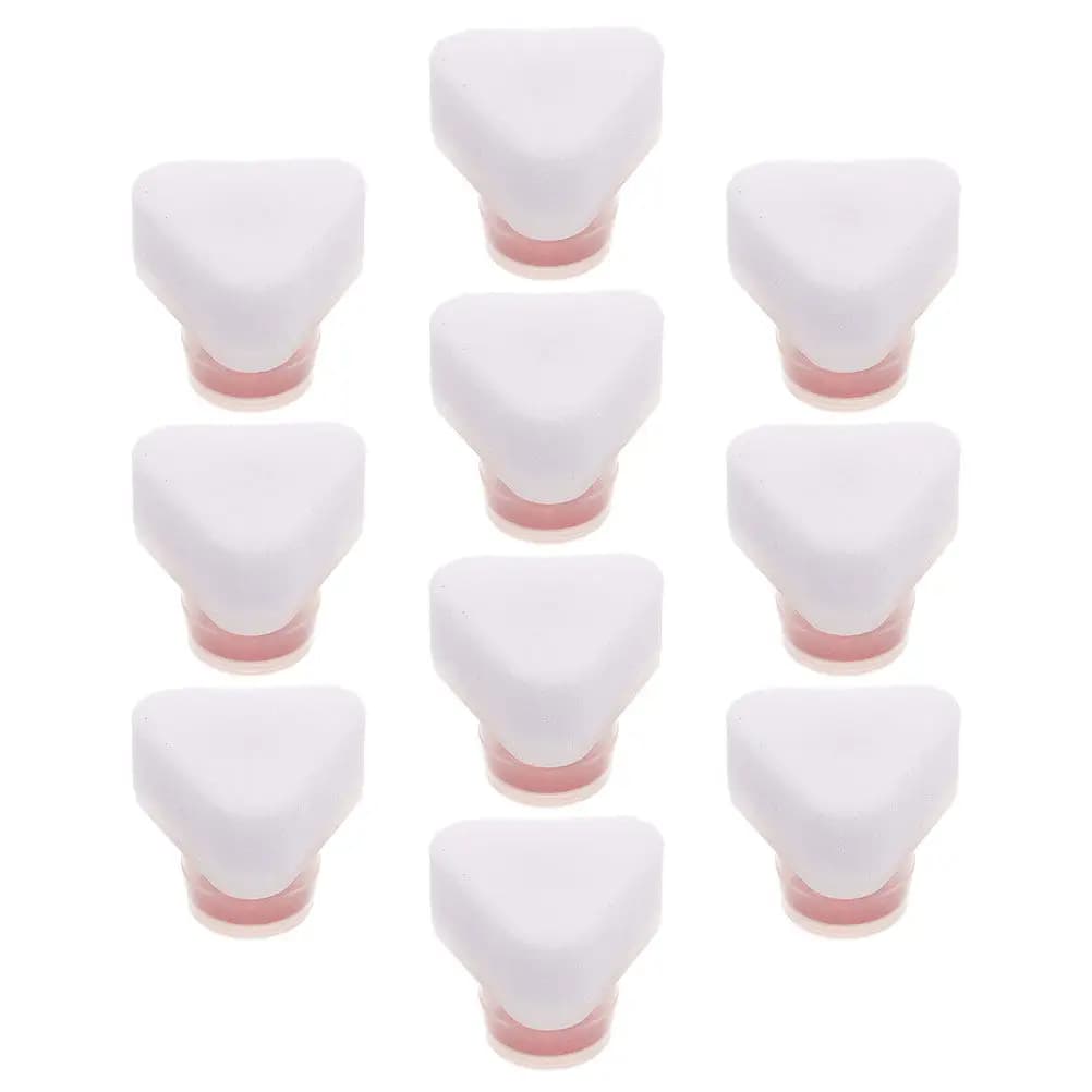 20Pcs Shoe Brush Cleaner Sponge Heads Replacement Triangular Applicator for White Sneakers Small White Shoes Cleaning