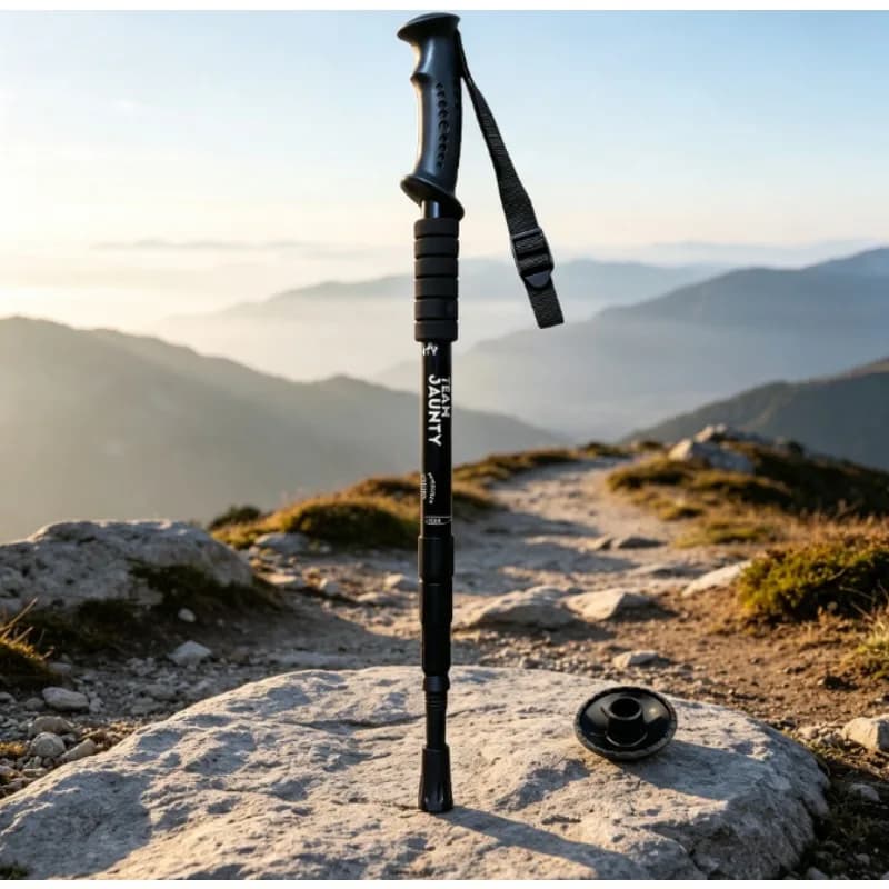 Trekking Pole Adjustable Shock Absorbing Anti-Slip Aluminum Quick Lock, Lightweight Durable for Hiking Camping Climbing Outdoor
