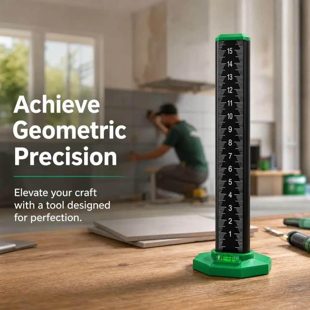 Professional Brick Laying Ruler Magnetic Level Wall Tile Laying Ceramic Tile Positioning Scale Easy Installation Marking Scales