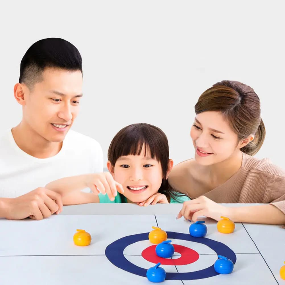 Set da 1 Gioco da Tavolo Curling Board, Gioco Creativo per Famiglie e Adulti, Intrattenimento per Interni ed Esterni, Set di Giochi per Famiglie