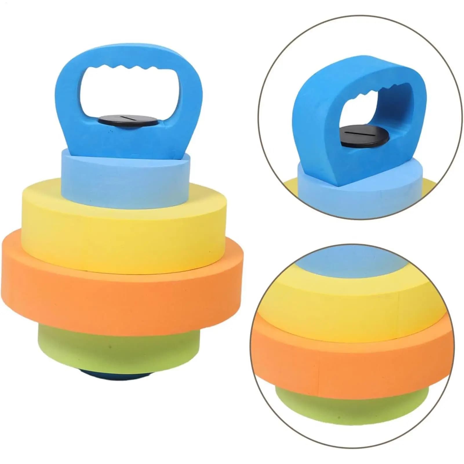 2PCS Water Weights Adjustable Pool Workout Kettlebells Swimming Fitness Weights for Swimmers Athletes Beginners
