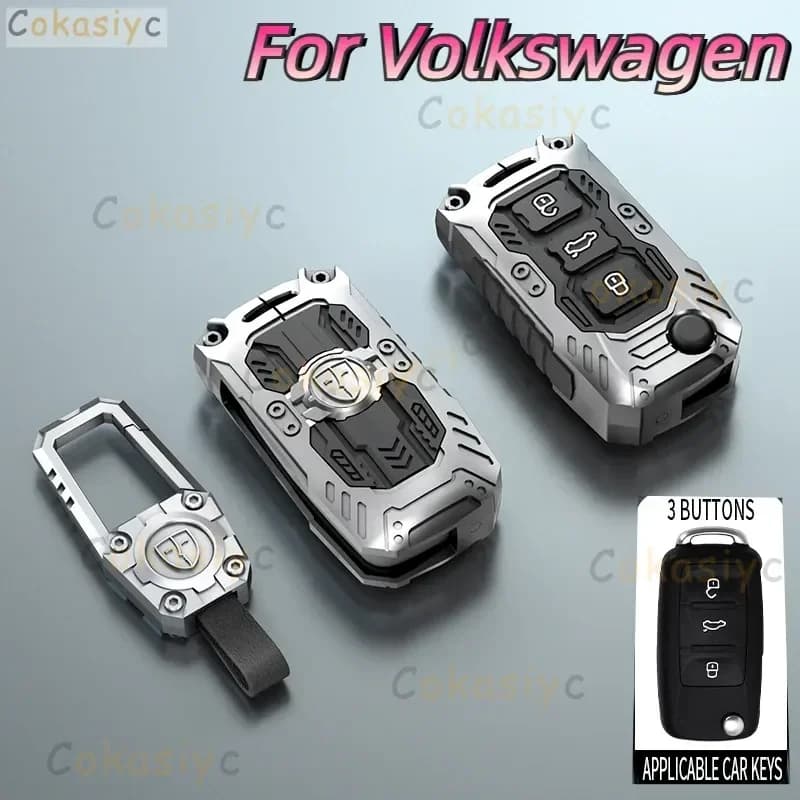Car Remote Key Case Cover For Volkswagen VW Polo Golf Passat Tiguan Beetle Caddy T5 Up Eos Skoda Octavia Seat Leon Altea