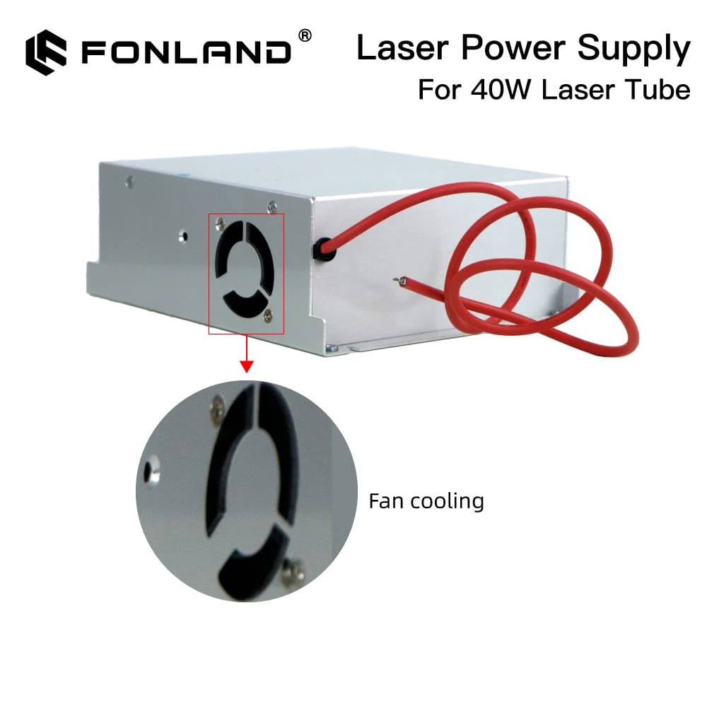 Alimentatore laser CO2 FONLAND MYJG-40W AC110/220V per macchina da taglio e incisione laser CO2 35-50W MYJG