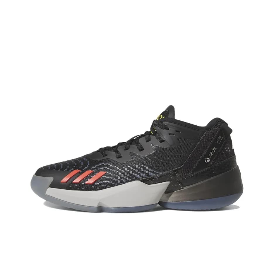 Adidas D.O.N. Issue #4 Mitchell 4 Slip Resistant, Abrasion Resistant, Lightweight Low top Basketball Shoes Unisex Black HR0714