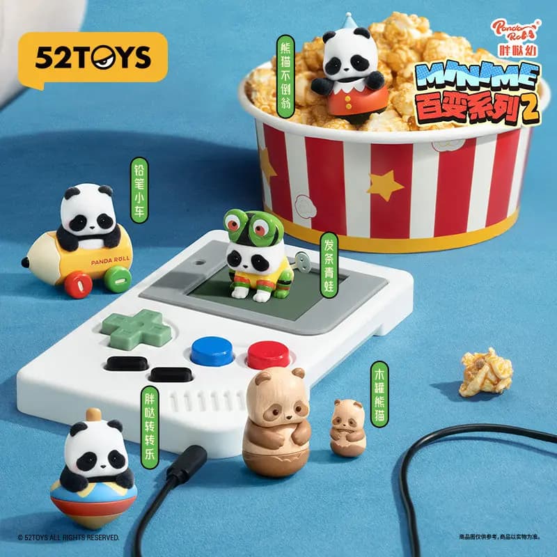 Original 52toys Panda Roll Panda Minime Cute Bean Series Blind Box Vol.2 Kawai Figurine Ornament Collectible Surprise Toy Gifts