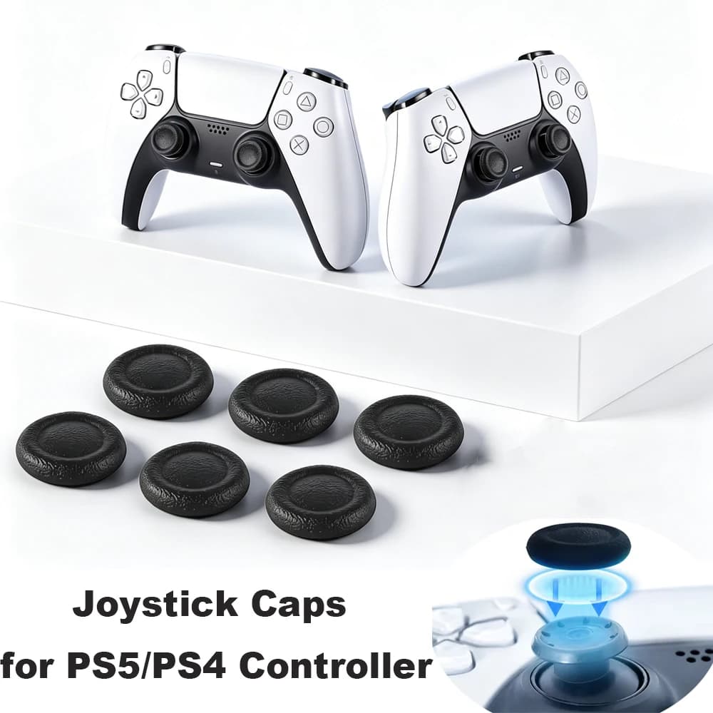 Joystick Replacement Caps For Playstation PS4/PS5 Controller Thumbstick Grip Cover Repair Parts for Xbox Series X S Accessories