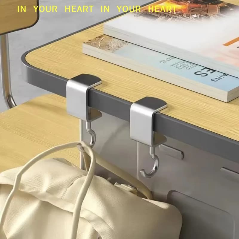 【X】360° Rotatable Steel Table Hooks - Detachable Desk Edge Hook Gaming Headset Desk Hanger Backpack Storage Hanging Hook
